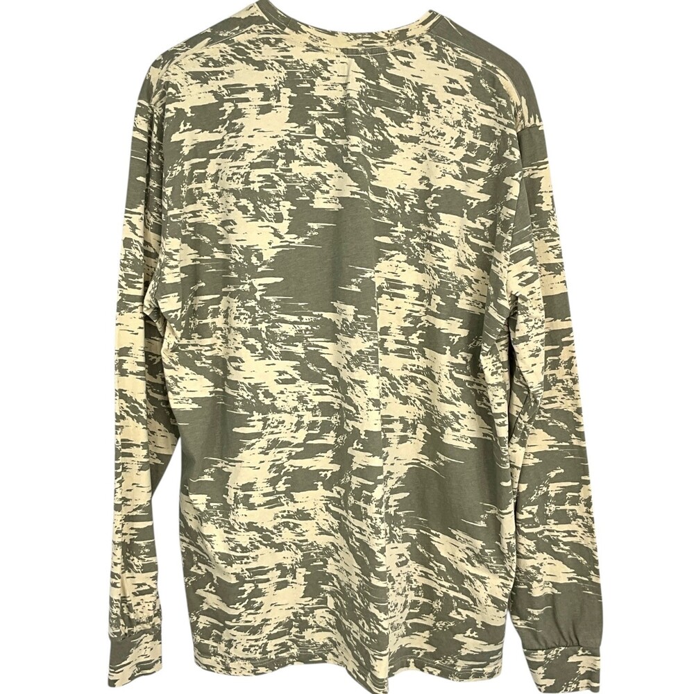 Topo Designs Long Sleeve Tee Shirt Green Splintered Print Camo Mens 2XL Crewneck - Picture 4 of 9